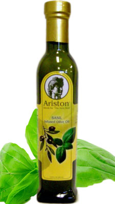 Ariston Extra Virgin Olive Oil INFUSED with Basil 250ML - Click Image to Close