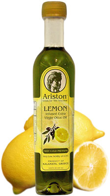Ariston Extra Virgin Olive Oil INFUSED with Lemon 250ML - Click Image to Close